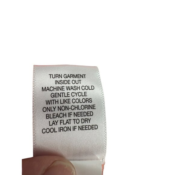 One World Top Shirt Womens Medium‎ Cap Sleeve Ombre Gauzy Fairy Orange - Picture 7 of 8